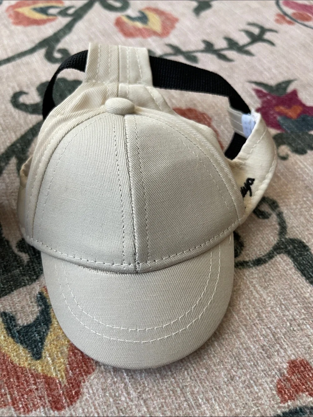 Los Angeles Rams Navy Pet Cap + Cream Adjustable Dog Hat Duo